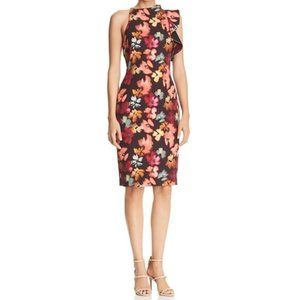 NWT Black Halo Pabla Sheath Dress Floral Pring